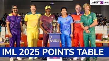 2025 IML Points Table Updated With Net Run Rate: Standings of International Masters League Season 1