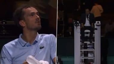 Daniil Medvedev Lashes Out at Chair Umpire During Match Against Stan Wawrinka at ATP Rotterdam 2025, Says ‘You Done have Eyes’ (Watch Video)