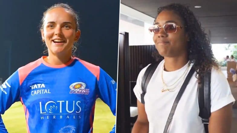 Hayley Matthews and Amelia Kerr Join Mumbai Indians Squad Ahead of WPL 2025 Season (Watch Videos)