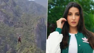 Did Bollywood Actress Nora Fatehi Plunge to Death While Bungee Jumping? Here’s the Truth Behind the Viral Video!