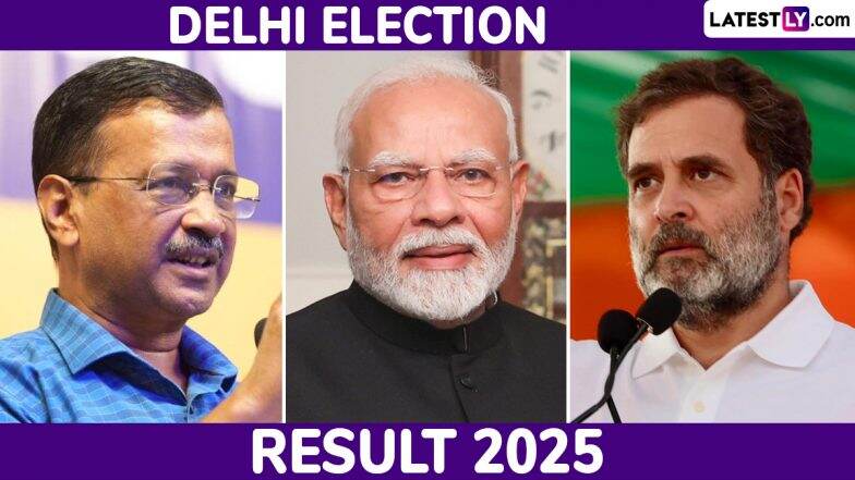 Delhi Election Result 2025 Date and Time: When To Check Constituency-Wise Live News Updates on Delhi Assembly Elections Results at results.eci.gov.in