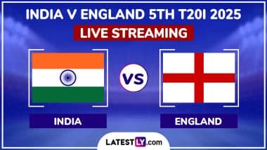 India vs England Free Live Streaming Online, 5th T20I 2025: How To Watch IND vs ENG Cricket Match Live Telecast on TV?