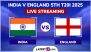 India vs England Free Live Streaming Online, 5th T20I 2025: How To Watch IND vs ENG Cricket Match Live Telecast on TV?