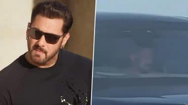 ‘Sikandar’: Salman Khan Spotted in Luxury SUV on Mumbai’s Coastal Road En Route to AR Murugadoss’ High-Octane Actioner Shoot (Watch Video)