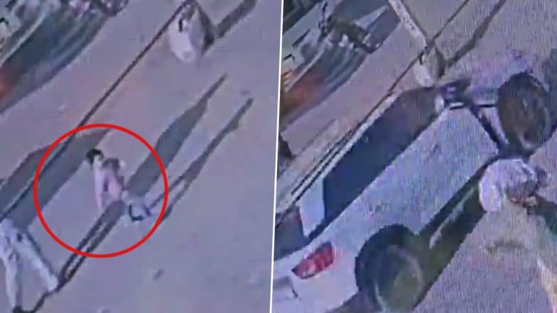 Mathura Accident: Speeding Car Runs Over 3-Year-Old in Kosi Kalan, Child Succumbs to Injuries; Disturbing Footage Surfaces