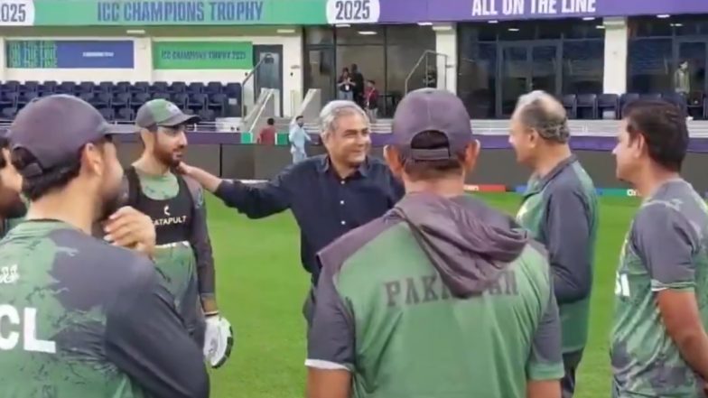 IND vs PAK ICC Champions Trophy 2025: Babar Azam Absent As Pakistan Cricket Board Chief Mohsin Naqvi Delivers ‘Beat India at Any Cost’ Pep Talk (Watch Video)