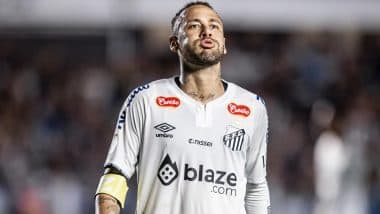 Neymar Takes Shots at Goal and Gets Knocked Down in Comeback Game for Santos FC