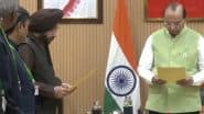 Arvinder Singh Lovely Takes Oath As Pro-Tem Speaker of Delhi Assembly (Watch Video)