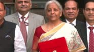 Union Budget 2025: Finance Minister Nirmala Sitharaman Dons Handloom Silk Saree Gifted by Padma Awardee Dulari Devi on Budget Day (See Pic)