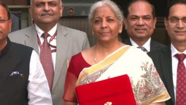 Union Budget 2025: Finance Minister Nirmala Sitharaman Dons Handloom Silk Saree Gifted by Padma Awardee Dulari Devi on Budget Day (See Pic)