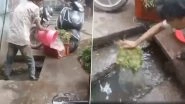 Thane: Vendor Caught Washing Vegetables in Sewer Water at Ulhasnagar&rsquo;s Khemani Market; Video Goes Viral