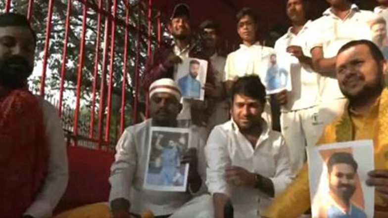 Cricket Fans Perform Havan in Varanasi for India’s Victory Ahead of IND vs BAN ICC CT 2025 Match