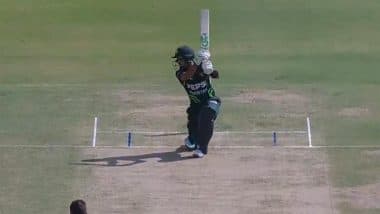 Babar Azam Brings Up 6,000 ODI Runs With Majestic Cover Drive To Go Past Virat Kohli During PAK vs NZ Tri-Series 2025 Final (Watch Video)