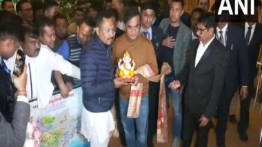 India News | Assam CM Celebrates 56th Birthday with Well-wishers in Guwahati