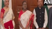 India News | Union Budget 2025: Union Finance Minister Nirmala Sitharaman Meets President Droupadi Murmu at  Rashtrapati Bhavan