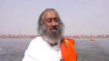 India News | Maha Kumbh: Spiritual Leader Sri Sri Ravi Shankar Hails CM Yogi Adityanath's Flawless Arrangements