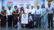 Business News | Agarwal Vidyalaya Chennai Marks 43rd Anniversary with Historic Elite World Records