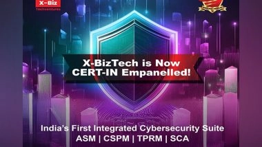 Business News | X-Biz Techventures Pvt. Ltd. Achieves CERT-IN Empanelment, Elevating Cybersecurity Standards