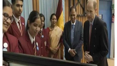 World News | UK's Prince Edward Visits British School, Interacts with Students in Delhi