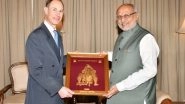 World News | Duke of Edinburgh Prince Edward Visits Raj Bhavan, Explores British-era Bunker in Mumbai
