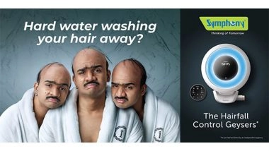 Business News | Symphony Ltd Launches Hair Fall Control Geysers for Healthier Hair and Skin