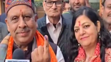 India News | BJP's Rohini Seat Candidate Vijender Gupta Casts His Vote in Delhi Assembly Polls