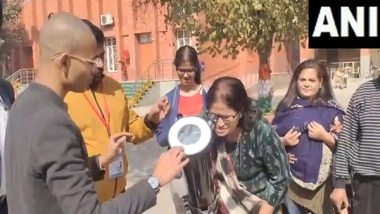 India News | Delhi Polls: Unique 'space' Themed Polling Booth Grabs Eyeballs in Vikaspuri