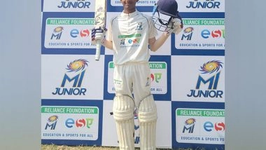 Sports News | MI Junior: Padmakar Nair's Double-ton Fuels Shri Rajendra High School's 426-run Triumph