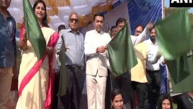 India News | Goa CM Pramod Sawant Flags Off Train to Prayagraj for MahaKumbh Mela