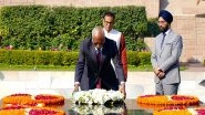 World News | UNGA President Philemon Yang Pays Tribute to Mahatma Gandhi at Raj Ghat