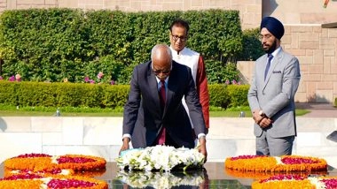 World News | UNGA President Philemon Yang Pays Tribute to Mahatma Gandhi at Raj Ghat