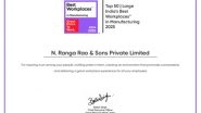 Business News | N. Ranga Rao & Sons Awarded India's Best Workplaces in Manufacturing for 2025