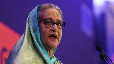 World News | Mob in Bangladesh Destroys Ousted PM Sheikh Hasina's Family Home