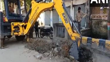 India News | UP: Well, Shivling Found During Mahwah River Rejuvenation in Sambhal