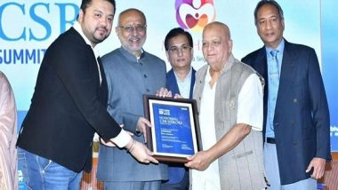 Business News | Maharashtra Governor C.P. Radhakrishnan Felicitates Arjun Kandhari with Youth Excellence in Leadership and CSR