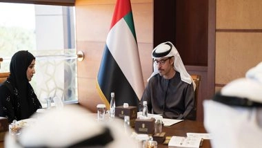 World News | Hazza Bin Zayed Receives Delegation from Environment Agency