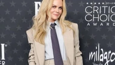 Entertainment News | Nicole Kidman's Tan Power Suit Steals the Show at the 2025 Critics Choice Awards
