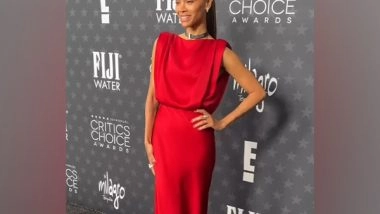 Entertainment News | 'Emilia Perez' Star Zoe Saldana's Red Gown Steals Spotlight at 30th Critics Choice Awards