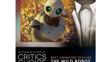 Entertainment News | 'The Wild Robot' Triumphs as Best Animated Feature at the 30th Critics Choice Awards