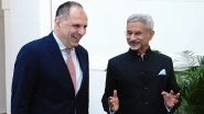 World News | Greek FM Reviews Bilateral Ties with EAM Jaishankar During India Visit; Discuss IMEC Corridor: MEA