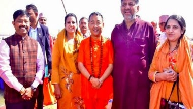 India News | MahaKumbh 2025 : Karnataka Dy CM Shivakumar Takes Holy Dip at Triveni Sangam