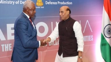 World News | Rajnath Singh Meets Fiji Defence Minister, Agree to Institutionalize India-Fiji Joint Working Group