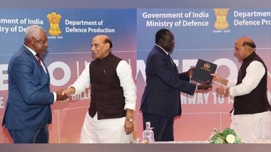 India News | Defence Minister Rajnath Singh Holds Bilateral Meetings with Fiji, South Sudan Counterparts