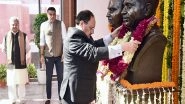 India News | BJP President JP Nadda Pays Tribute to Pandit Deendayal Upadhyay on His Death Anniversary