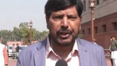 India News | Delhi Poll Results Huge Shock to Kejriwal, Punjab Will Slip Away from AAP Soon: Ramdas Athawale