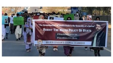 World News | Mass Protests Sweep Across Balochistan Against Enforced Disappearances and Killings