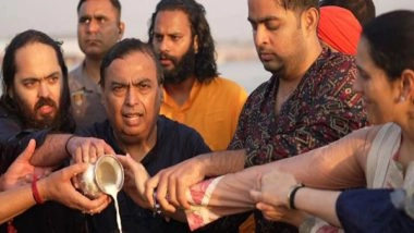 India News | Prayagraj: Four Generations of Ambanis Take Holy Dip at Maha Kumbh