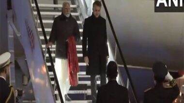 World News | PM Modi and French President Emmanuel Macron Arrive in Marseille