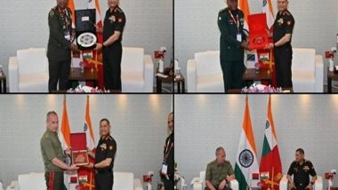 India News | Indian Army's Military Diplomacy Flourishes at Aero India: Gen Upendra Dwivedi Engages with Global Military Leaders