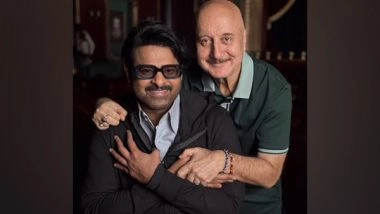 Entertainment News | Anupam Kher Announces New Film with Prabhas, Calls Him 'Bahubali of Indian Cinema'